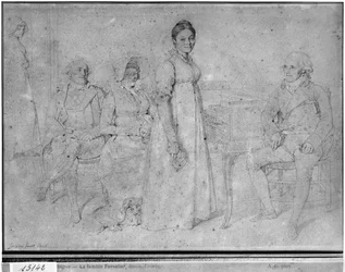 A família Forestier, 1806 (grafite sobre papel) (ver também 233242)
